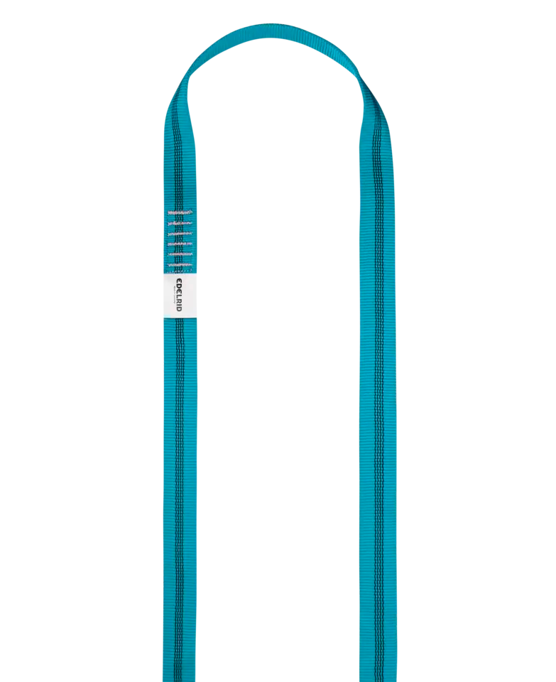 Robuste Bandschlinge / Rundschlinge 25 mm für maximale Sicherheit in Kletter- und Rettungssituationen. in Blau. Sichern Sie sich jetzt dieses unverzichtbare Tool!