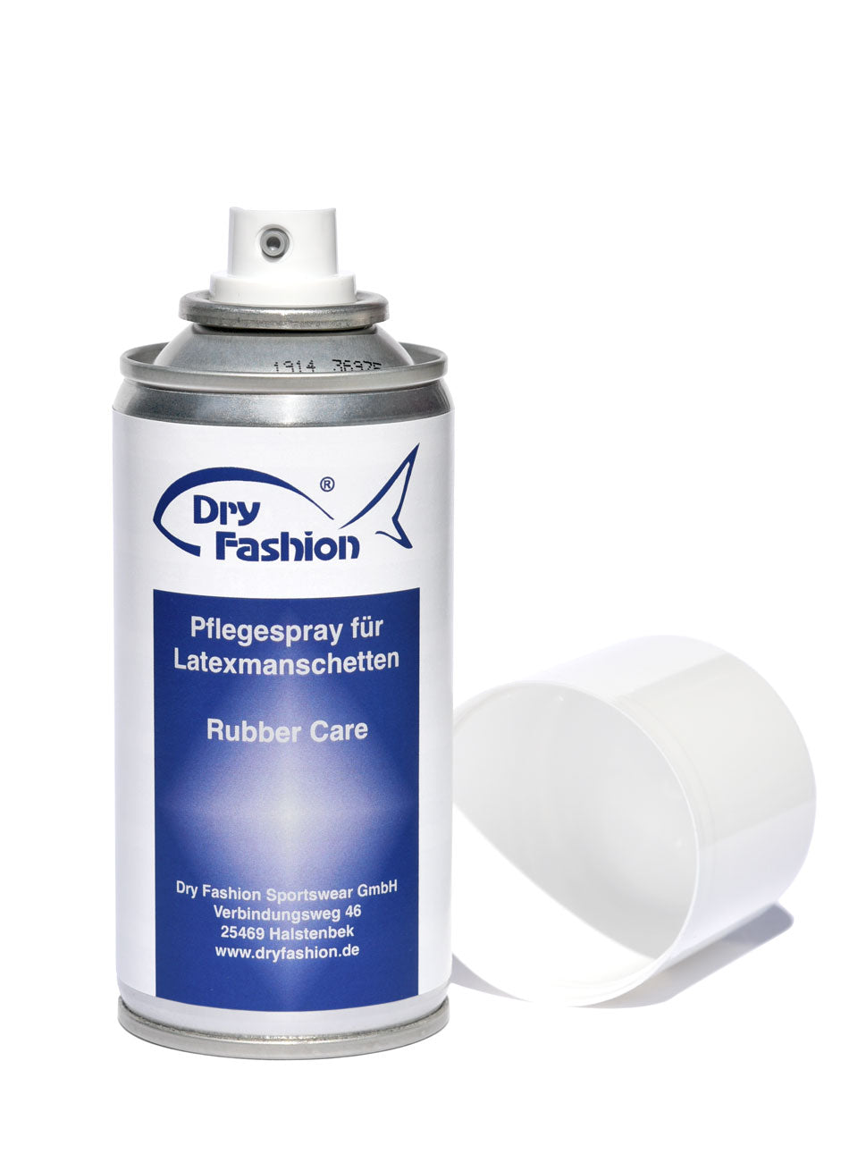 Dry Fashion Pflegespray für Latexmanschetten und Trockenanzüge – professionelle Pflege für DLRG, Feuerwehr, Wasserwacht, THW und Strömungsretter zur Verlängerung der Lebensdauer von Latexdichtungen, Halsmanschetten und Armmanschetten bei Wasserrettungs- und Hochwassereinsätzen
