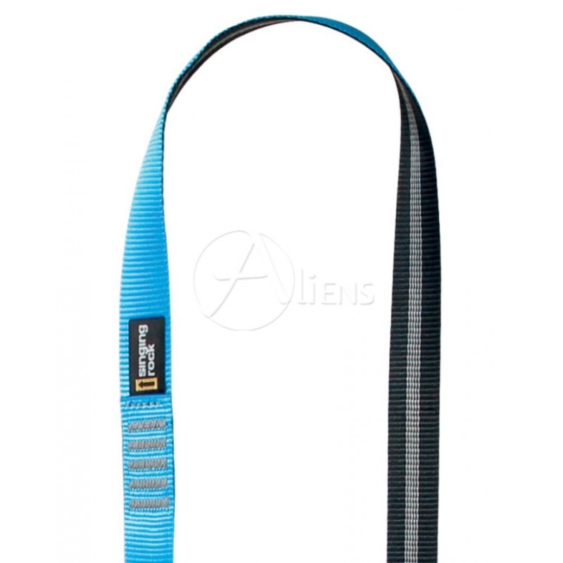 Detailfoto der Open Sling Rundschlinge aus robustem Polyamid-Gurtband mit belastbarer Vernähung