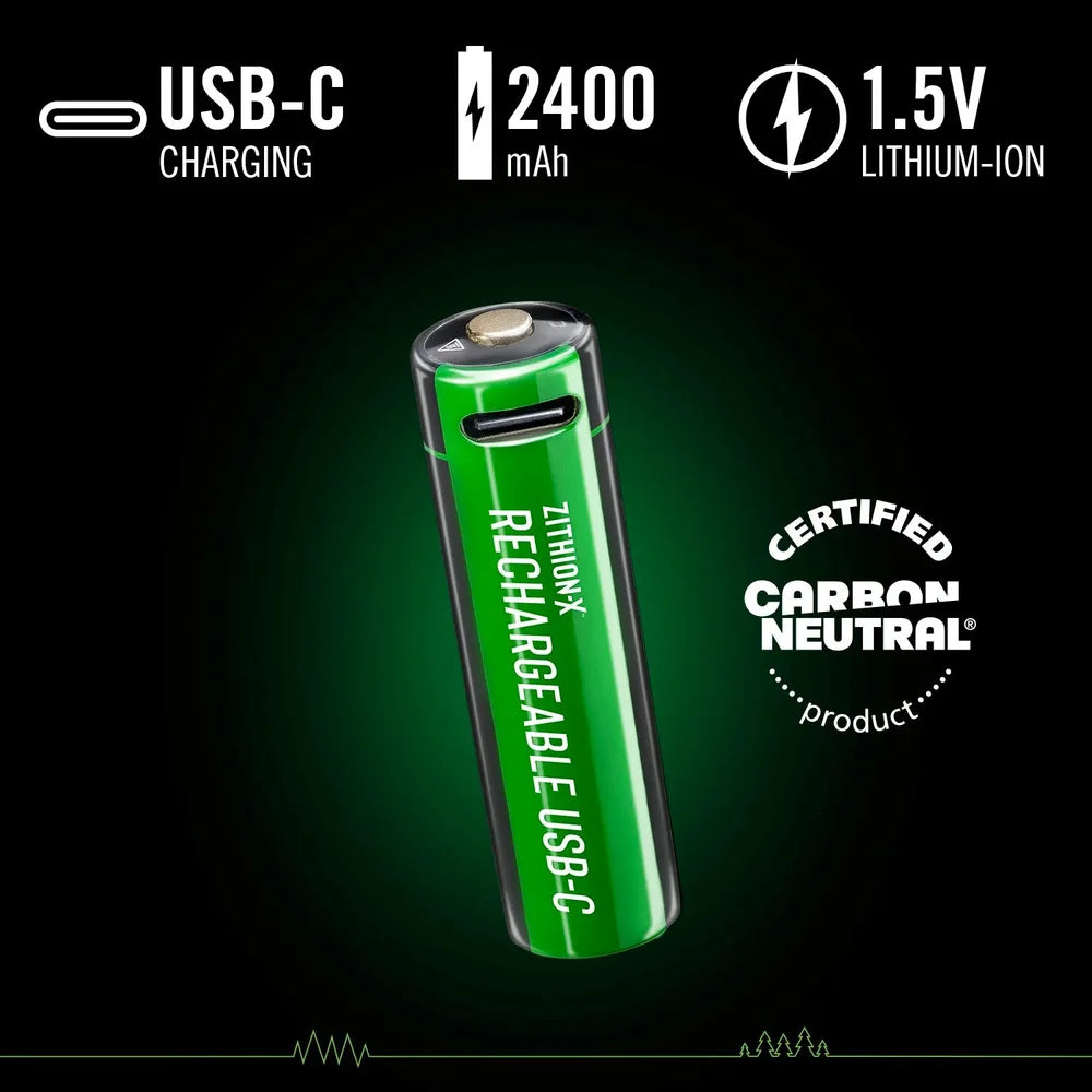 4xAA + 4xAAA 1,5V USB-C wiederaufladbare Batterien
