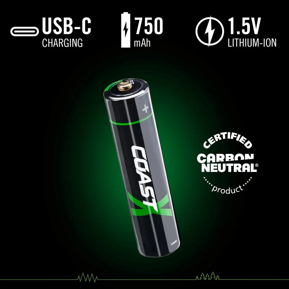 4xAA + 4xAAA 1,5V USB-C wiederaufladbare Batterien