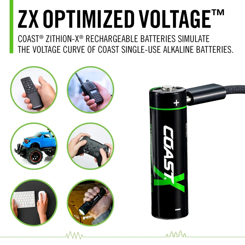 4xAA + 4xAAA 1,5V USB-C wiederaufladbare Batterien