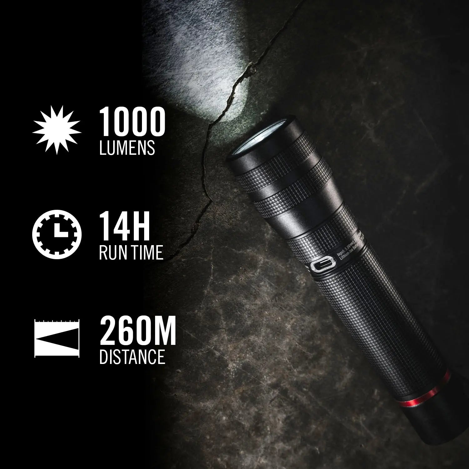 G60R Handlampe IP 67 - aufladbar