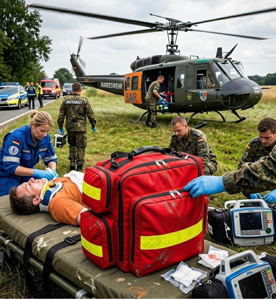 NOTFALLRUCKSACK SAR Hamburg Plane