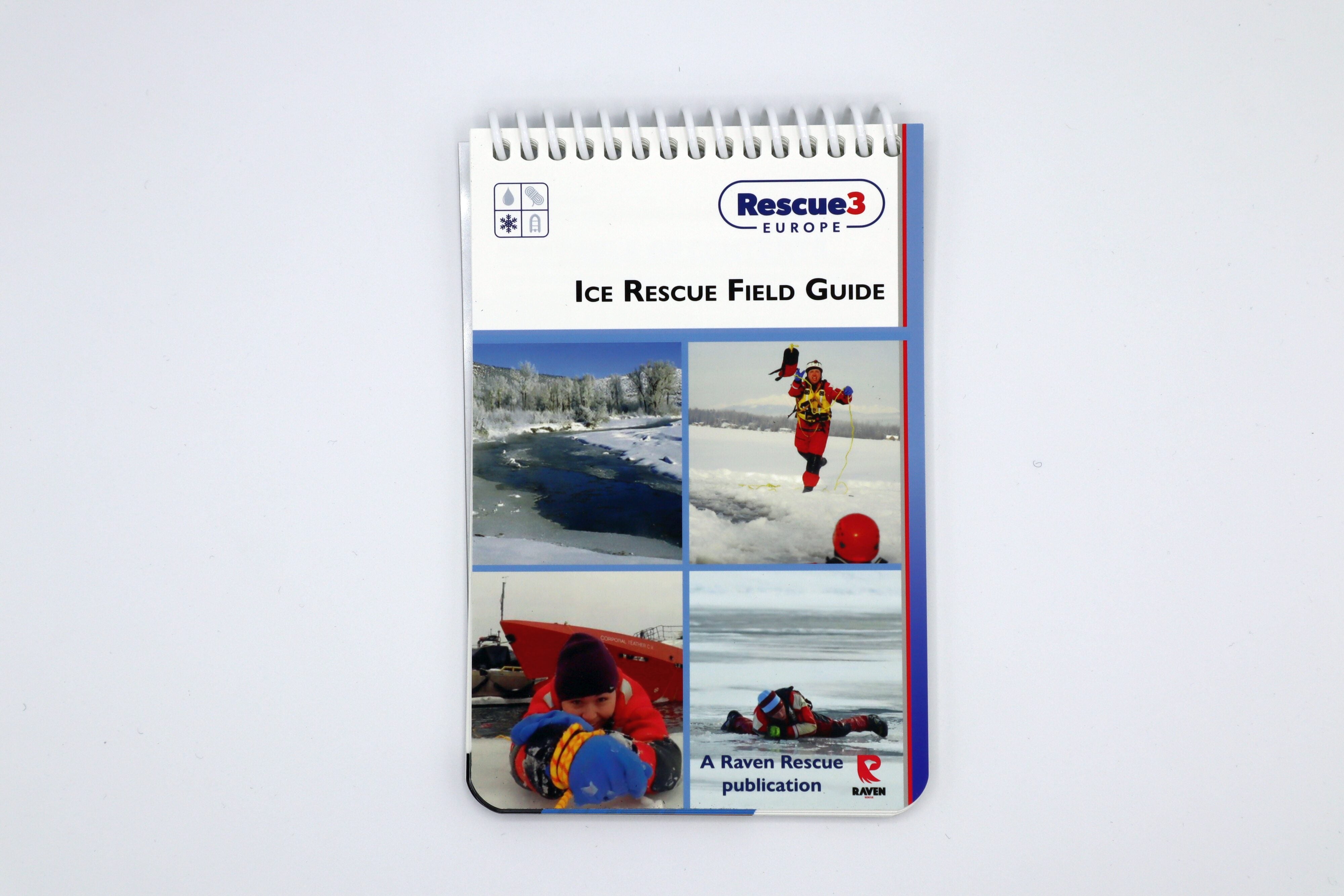 Ice Rescue Field Guide als kompakter Einsatzleitfaden für Eisrettung, Wasserrettung und die Ausbildung von DLRG, Feuerwehr, Wasserwacht und Rettungskräften bei Einsätzen auf Eisflächen und zugefrorenen Gewässern.
