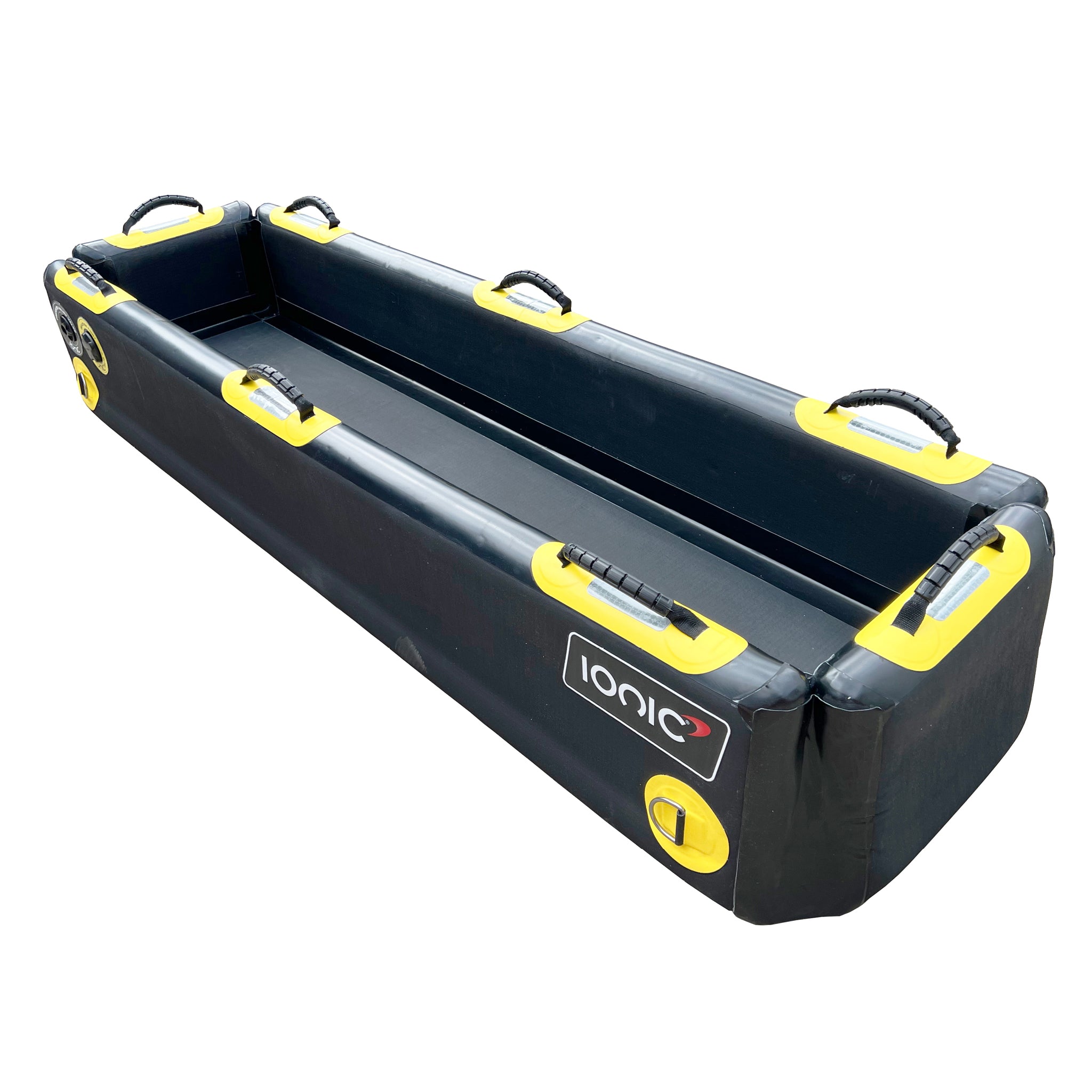 IONIC Transfer-Sled Rettungsschlitten für Hochwasserrettung, Evakuierung und Patiententransport bei Wasserrettungs- und Katastrophenschutzeinsätzen.