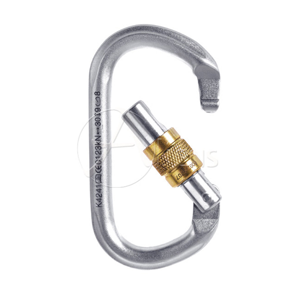 STAHLKARABINER OVAL SCREW