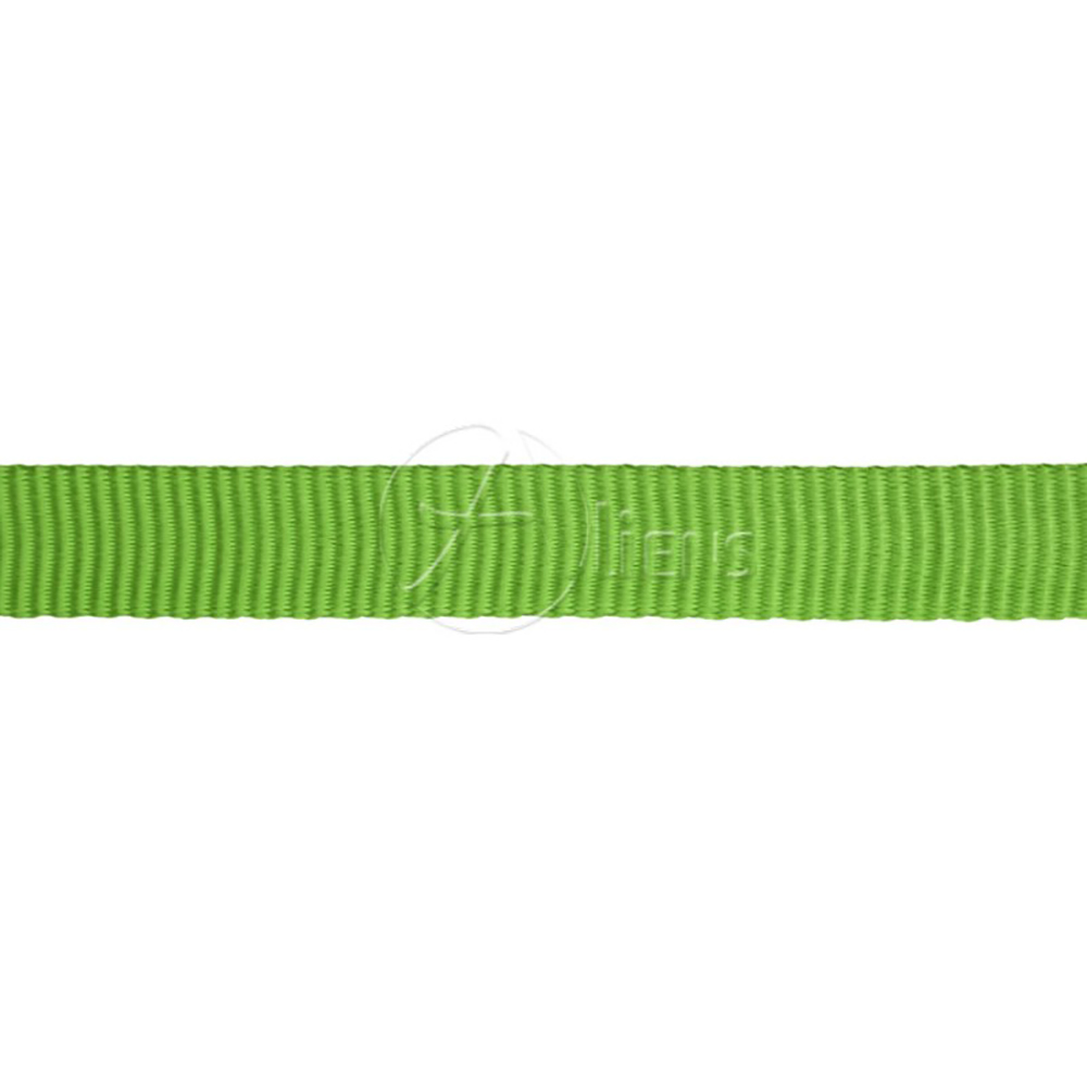 Bandschlinge der Marke Aliens in grün in 30 cm von oben.