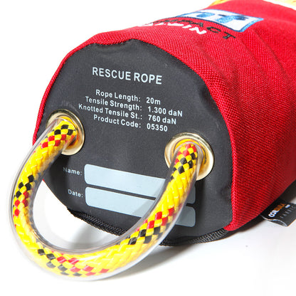 Wurfsack von HF Compact Alpine in rot Rescue Pro in 20 Metern länge in rot mit einer Buchlast 1300 daN